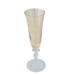 Mikasa Kensington Fluted Champagne Glasses 9" amber romantic party celebration